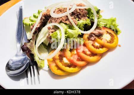 Thai Thunfisch gemischter Salat - selektive Fokus Stockfoto