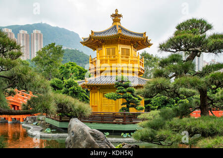 Pavillon der absolute Perfektion, Nan Lian garden, Kowloon, Hongkong, China Stockfoto