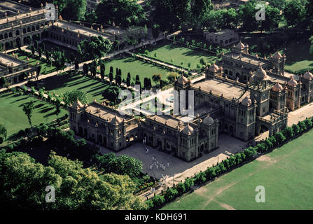 Aitchison College, einem berühmten unabhängigen semi-private Boys School aus der Luft, Lahore, Pakistan. Stockfoto