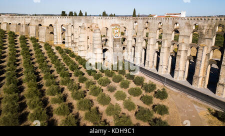 Amoreira Aquädukt, Elvas, Alentejo, Portugal Stockfoto