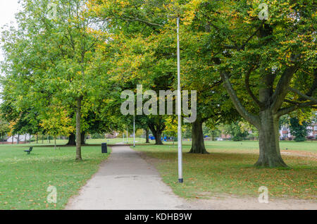 Ein Blick auf den Prospect Park in der Lesung in der Berkshire im Herbst. Stockfoto