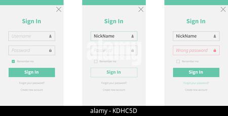 Zeichen in der Form Stock Vektor