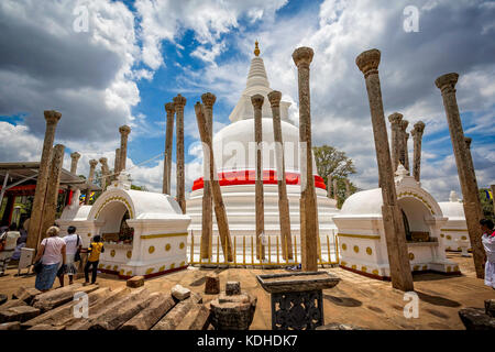 Thuparama Dagoba in Sri Lanka Stockfoto