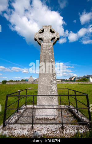 West Kreuz in Kilfenora, County Clare, Irland Stockfoto