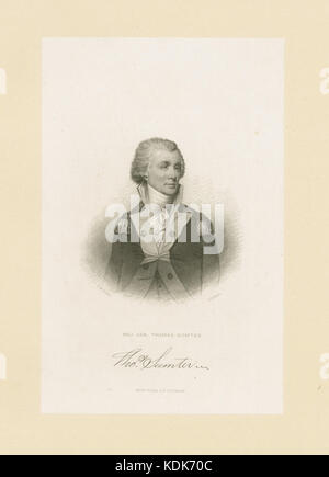 Generalmajor Thomas Sumter (Nypl b 13512824 420889) Stockfoto