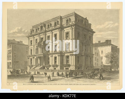 Herr A.T. Stewart's neue Residenz, Ecke Fifth Avenue und 30 Fourth Street, New York City (Nypl b 13476047 420998) Stockfoto