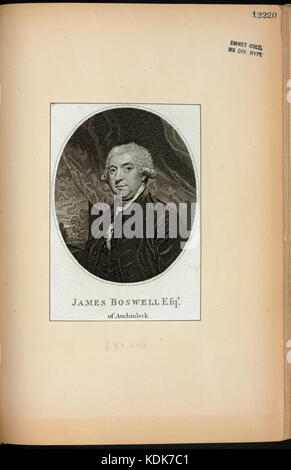 James Boswell von auchinleck (NYPL Hades 255710 EM 12220) Stockfoto