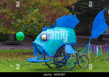 Bournemouth, Dorset, Großbritannien. 14. Okt 2017. Bournemouth Kunst am Meer Festival kehrt für das 7. Jahr mit Festival Unterhaltung. Credit: Carolyn Jenkins/Alamy leben Nachrichten Stockfoto