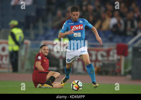Rom, Italien. 14 Okt, 2017. Rom, Italien, Olimpic Stadium, 14. Oktober 2017: mertens in Aktion während der Fußball serie a Liga 2017/2018 zwischen as Roma vs im Olympischen Stadion am 14. Oktober napoli, 2017 in Rom. Credit: unabhängige Fotoagentur/alamy leben Nachrichten Stockfoto