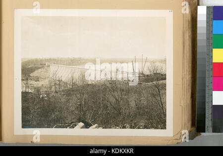 Kensico Behälter. Allgemeine Ansicht des Kensico dam nach Westen. Vertrag 9. Mai 4, 1916 (Nypl b 13814376 435389) Stockfoto