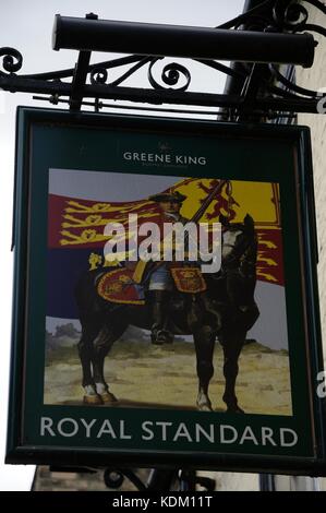 Royal Standard Inn, Ely, Cambridgeshire, ist ein Denkmalgeschütztes Gebäude Stockfoto