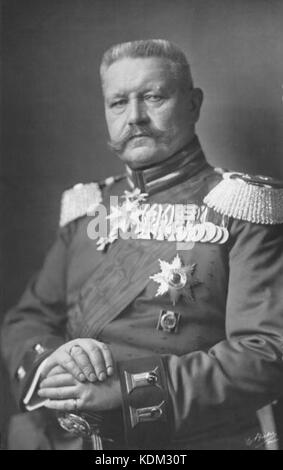Paul von Hindenburg Berliner Verlag C. 1914 Stockfoto