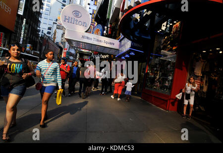 Die Büste der 42nd Street in Manhattan, New York. Stockfoto