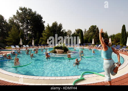 Ungarn, Heviz, Rogner-Hotel Lotus Therme Stockfoto