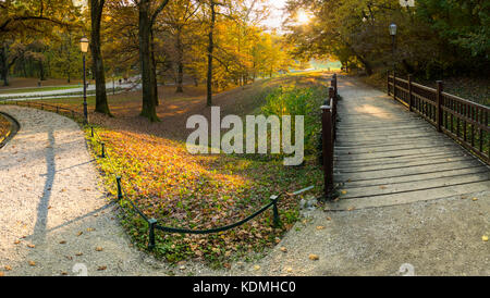 Park Maksimir im Herbst, Kroatien Stockfoto