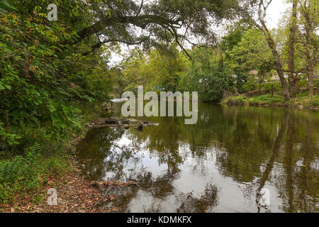 Bushkill Creek in Easton, Lehigh Valley, Pennsylvania, United States. Stockfoto