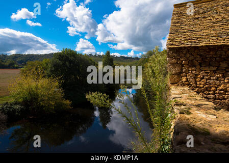 Die prehstoric Dorf Madeleine in der Dordogne in Frankreich Stockfoto