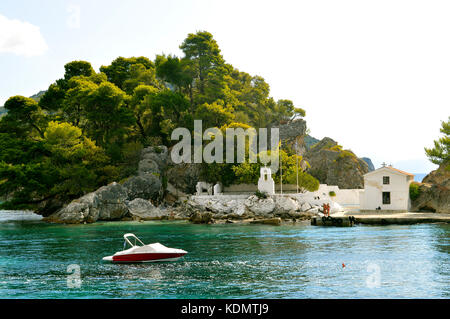 Paxos eine kleine Insel südlich von Korfu - eine griechische Insel im Ionischen Meer Stockfoto