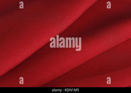 Falten des roten Gestrick close-up Stockfoto