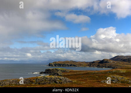 Eine rubha Duin bhain von sanna Punkt ardnamurchan gesehen Stockfoto