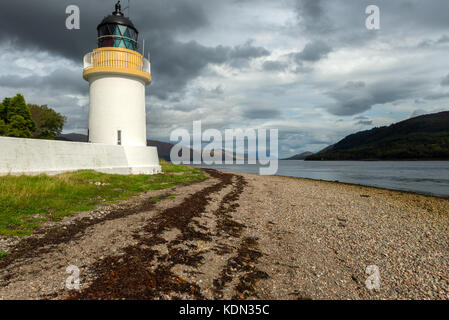 Leuchtturm in der corran ardgour Schottland Stockfoto