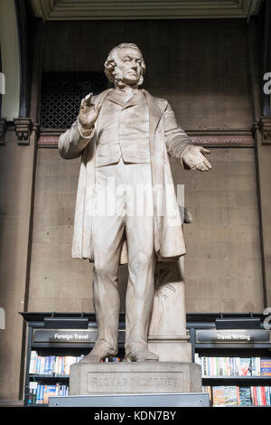 Die Richard Cobden Statue in der Wolle, Bradford war ein Händler Händler während der industriellen Revolution von Bradfords Mühlen. Stockfoto