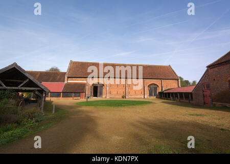 Die Zehntscheune in Old Basing Dorf, Hampshire, Großbritannien Stockfoto