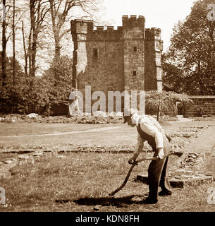 Whalley Abbey Gatehouse, Lancashire, 1900 Stockfoto