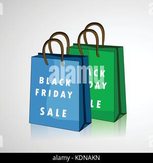 Abbildung: Elemente der schwarze Freitag Hintergrund Stock Vektor