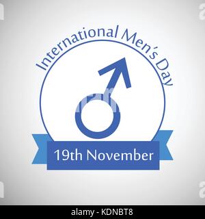 Illustration der Internationalen men Tag Hintergrund Stock Vektor