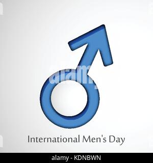 Illustration der Internationalen men Tag Hintergrund Stock Vektor