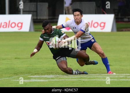 Colombo, Sri Lanka. 14 Okt, 2017. Asien Rugby sevens 2017 an der Rennstrecke Boden am 14. Oktober 2017 in Colombo, Sri Lanka. Credit: musthaq thasleem/Pacific Press/alamy leben Nachrichten Stockfoto