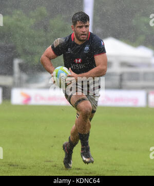 Colombo, Sri Lanka. 14 Okt, 2017. Asien Rugby sevens 2017 an der Rennstrecke Boden am 14. Oktober 2017 in Colombo, Sri Lanka. Credit: musthaq thasleem/Pacific Press/alamy leben Nachrichten Stockfoto