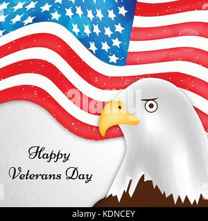 Abbildung: Elemente des Veterans Day Hintergrund Stock Vektor