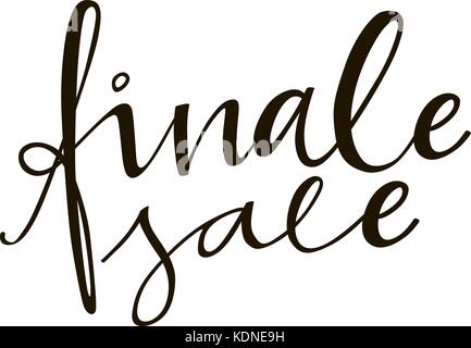 Finale verkauf Phrase. Vektor ad Abbildung. handdrawn Schriftzug. Design Element für den Verkauf von Bannern, Postern, Karten. Stock Vektor