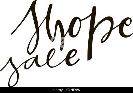 Shope verkauf Phrase. Vektor ad Abbildung. handdrawn Schriftzug. Design Element für den Verkauf von Bannern, Postern, Karten. Stock Vektor
