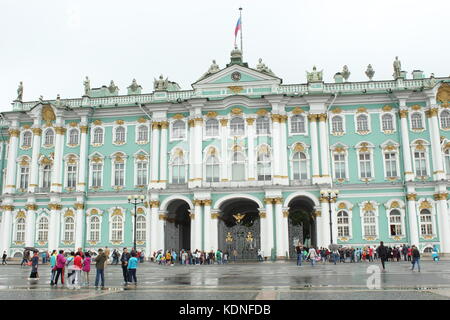 Hermitage auf dem Schlossplatz, St. peters Burg, Russland Stockfoto