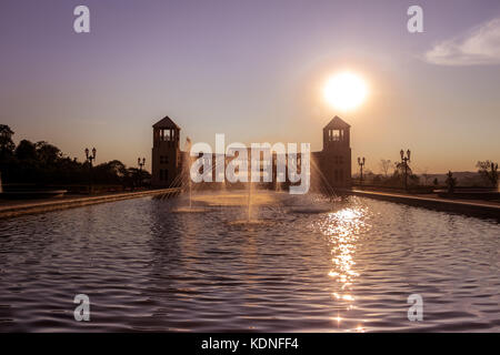 Brunnen und Aussichtspunkt an tangua Park - curitiba, Parana, Brasilien Stockfoto