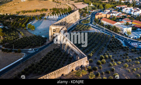 Amoreira Aquädukt, Elvas, Alentejo, Portugal Stockfoto