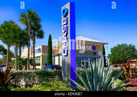 Eine Filiale der Chase Bank in Florida Stockfoto