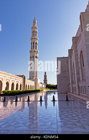 Sultan Qaboos Grand Mosque in Muscat, Oman Stockfoto