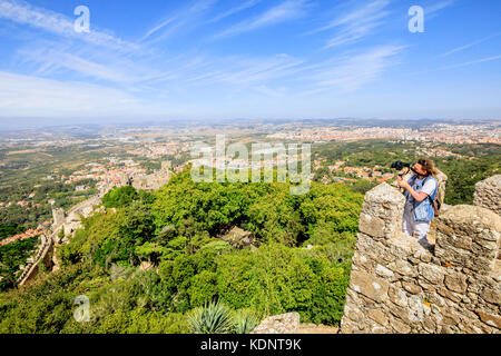 Fotograf an maurische Festung Stockfoto