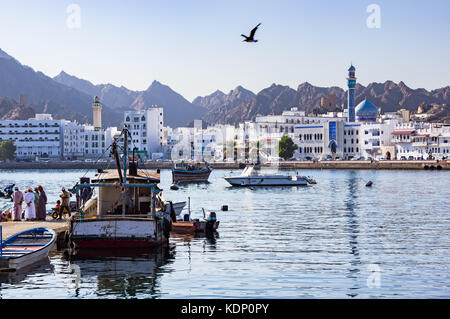 Muttrah Fisch Docks - Muscat, Oman Stockfoto
