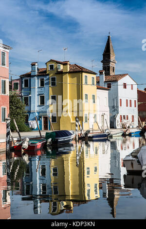 Malerische Burano, Italien Venedig Stockfoto