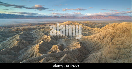 Die Badlands von Schriften in den Anza Borrego Desert State Park Stockfoto