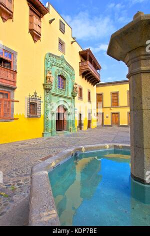 Casa de Colon, Altstadt Vegueta in Las Palmas de Gran Canaria, Gran Canaria, Kanarische Inseln, Spanien, Atlantik, Europa Stockfoto