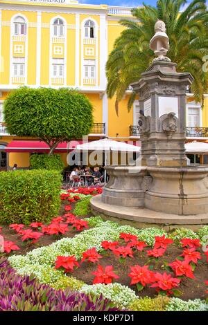 Restaurant Plaça de Cairasco, Triana, Las Palmas de Gran Canaria, Gran Canaria, Kanarische Inseln, Spanien, Atlantik, Europa Stockfoto