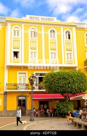 Restaurant Plaça de Cairasco, Triana, Las Palmas de Gran Canaria, Gran Canaria, Kanarische Inseln, Spanien, Atlantik, Europa Stockfoto