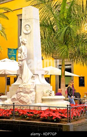 Restaurant Plaça de Cairasco, Triana, Las Palmas de Gran Canaria, Gran Canaria, Kanarische Inseln, Spanien, Atlantik, Europa Stockfoto