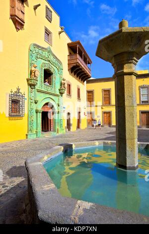 Casa de Colon, Altstadt Vegueta in Las Palmas de Gran Canaria, Gran Canaria, Kanarische Inseln, Spanien, Atlantik, Europa Stockfoto